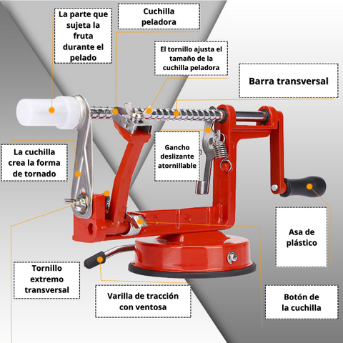 Pelador De Frutas Y Verduras De Acero Inoxidable Airead