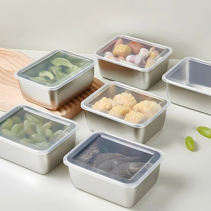 Bandeja Mini de Acero Inoxidable Estilo Japonés (13x10x5 cm)
