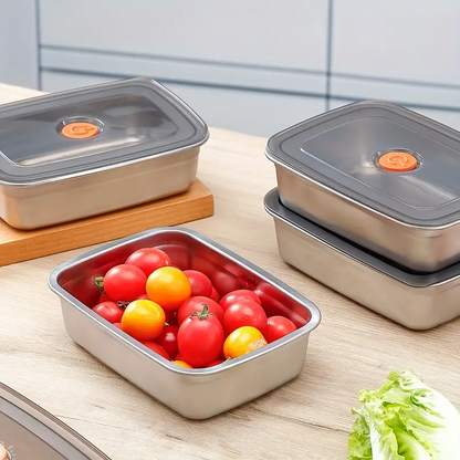 Bandeja de acero inoxidable 316 – Una solución segura y práctica para conservar los alimentos (19x14x6cm)