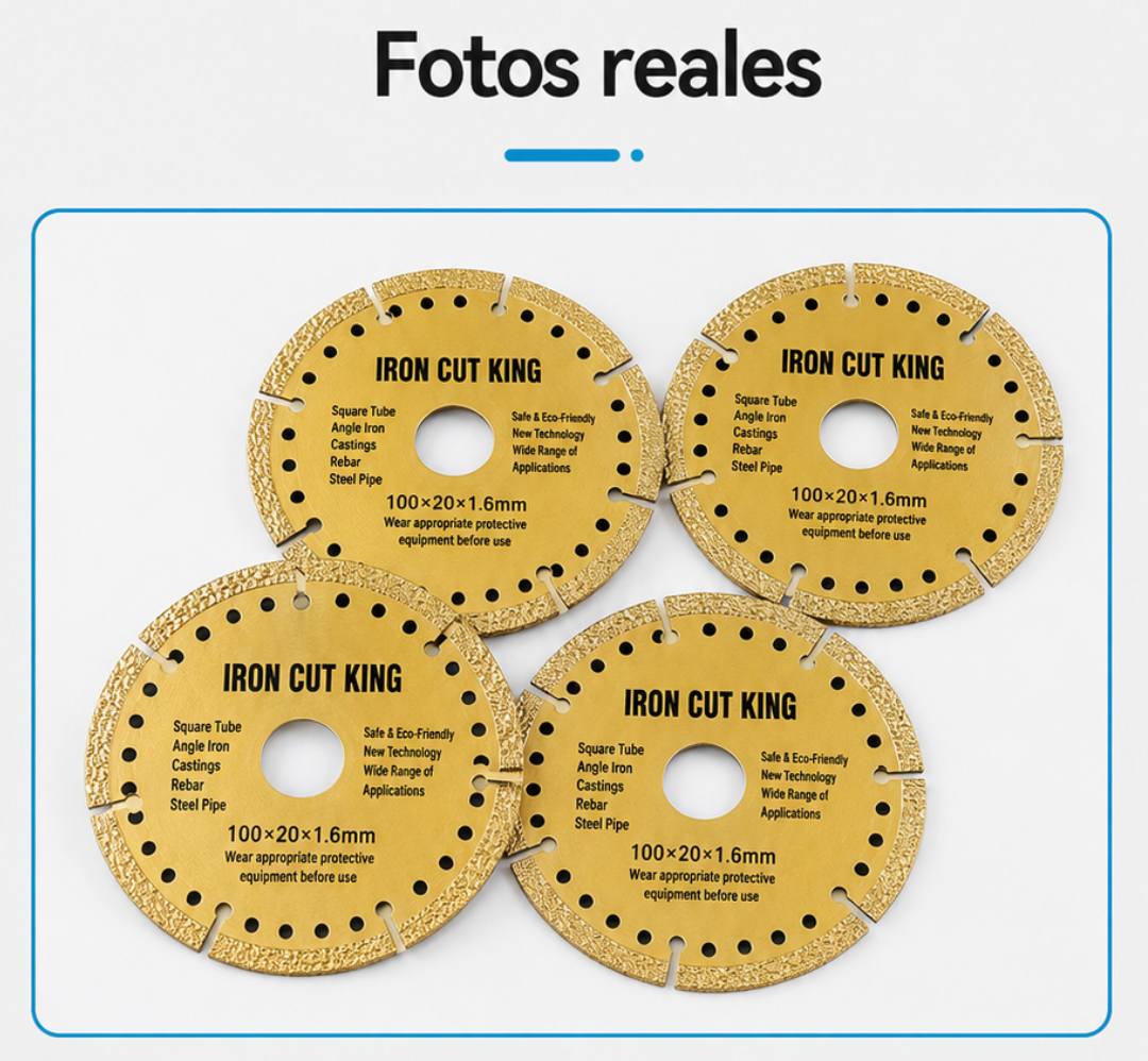 Corta hierro más rápido, con menos polvo y sin cambiar de disco constantemente