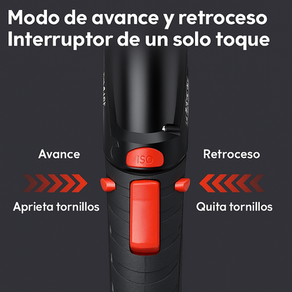 Destornillador Eléctrico Multifunción – Con Luz LED Integrada, Giro en 2 Sentidos, Compacto y Potente