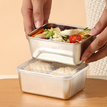Bandeja Mini de Acero Inoxidable Estilo Japonés (13x10x5cm)