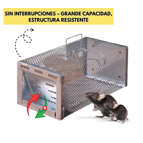 BestSeller™ - Armadilha Humana Em Gaiola Para Ratos, Camundongos E Esquilos Vivos