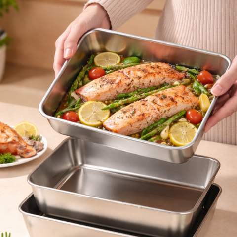 Recipiente de acero inoxidable 304 que mantiene los alimentos frescos hasta 4 semanas