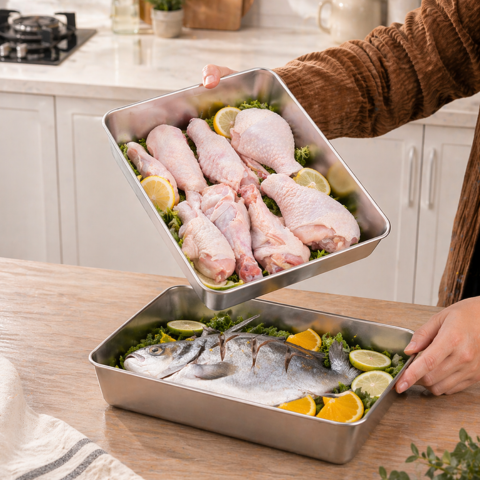 Recipiente de acero inoxidable 304 que mantiene los alimentos frescos hasta 4 semanas