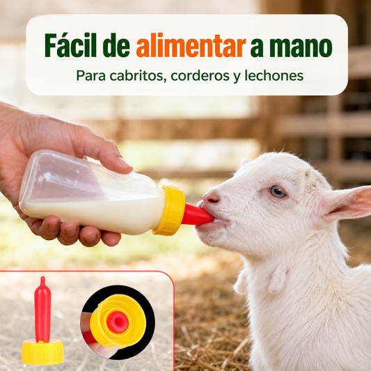 Tetina ganadera de silicona para crías – Para cabritos, corderos y lechones