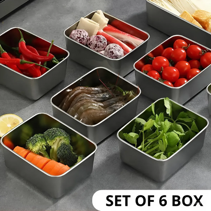 Caja de acero inoxidable 304 para alimentos – Compacta, hermética y duradera (13×10×5 cm)