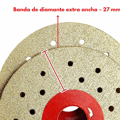 🔥 DISCO DIAMANTADO MULTIFUNCIÓN DE CORTE Y DESBASTE PREMIUM