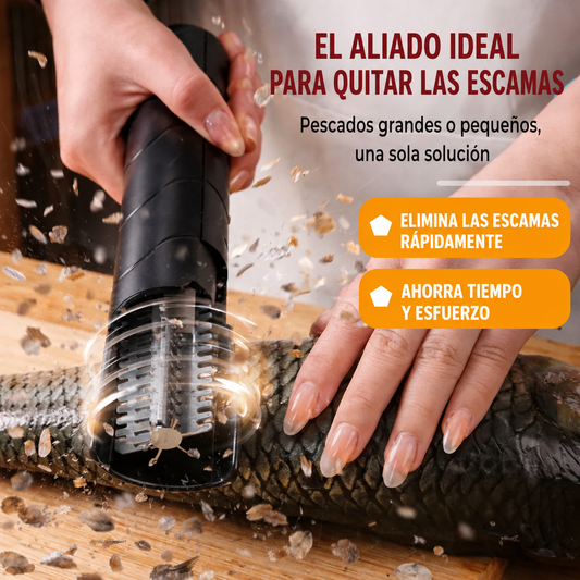 Desescamador eléctrico portátil de alta potencia – quita las escamas rápido y con menos esfuerzo