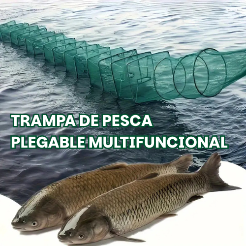 Jaula De Pesca Plegable De Nailon Verde Duradero – Diseño Grueso Y Sin Nudos Para Camarones Y Anguilas, Ideal Para Pescar En Ríos Y Lagos