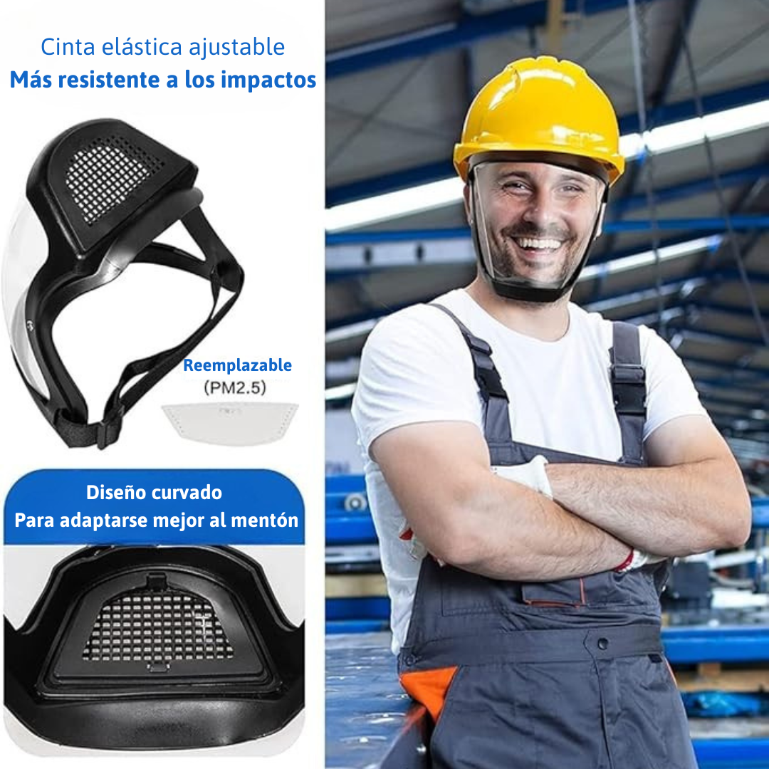La Visera Protege El Rostro Del Polvo Fino Y De La Niebla