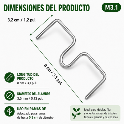 Kit de 50 piezas para doblar ramas al estilo Japonés – más flores y frutos más bonitos.