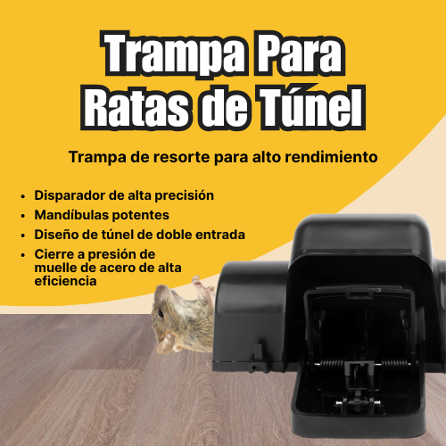 Trampas Para Ratas – Trampa De Túnel Segura Para Niños Y Mascotas, Trampa De Resorte Para Ratones, Para Uso En Interiores Y Exteriores