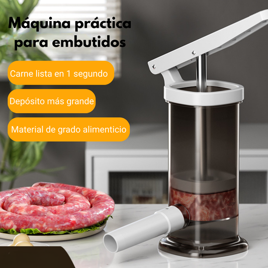 Máquina embutidora casera práctica – 4 boquillas