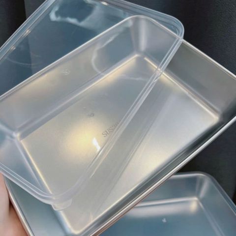 Contenedores de acero inoxidable SUS304 (25 × 20 × 6 cm)