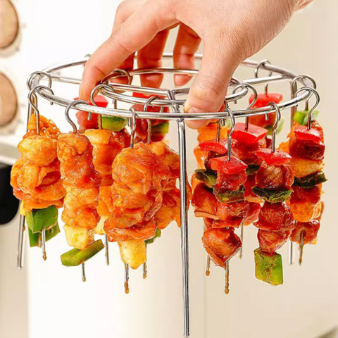Soporte Para Brochetas Para Freidora De Aire - ¡La Solución Perfecta Para Comidas Deliciosas!