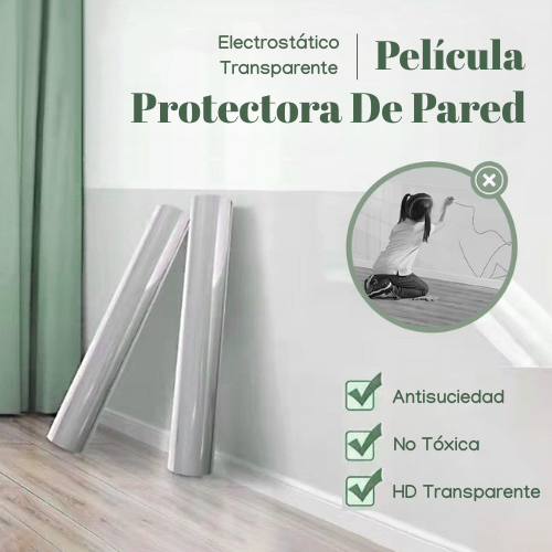 WallProtect™ - Película Protectora de Pared Electrostática Transparente (60cmx10m)