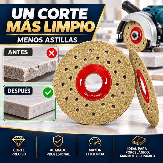 🔥 DISCO DIAMANTADO MULTIFUNCIÓN DE CORTE Y DESBASTE PREMIUM
