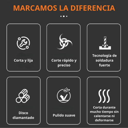 Disco diamantado 3 en 1 – corta, lija y da forma a todo tipo de materiales