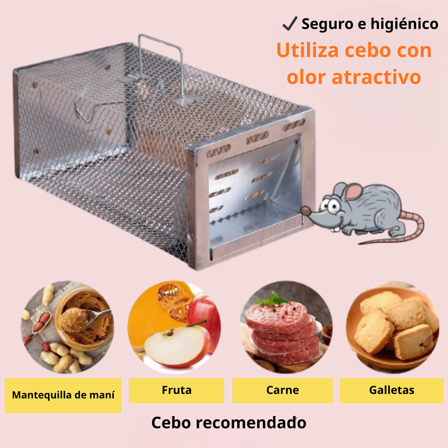 BestSeller™ - Jaula trampa humanitaria para ratones y ardillas vivas