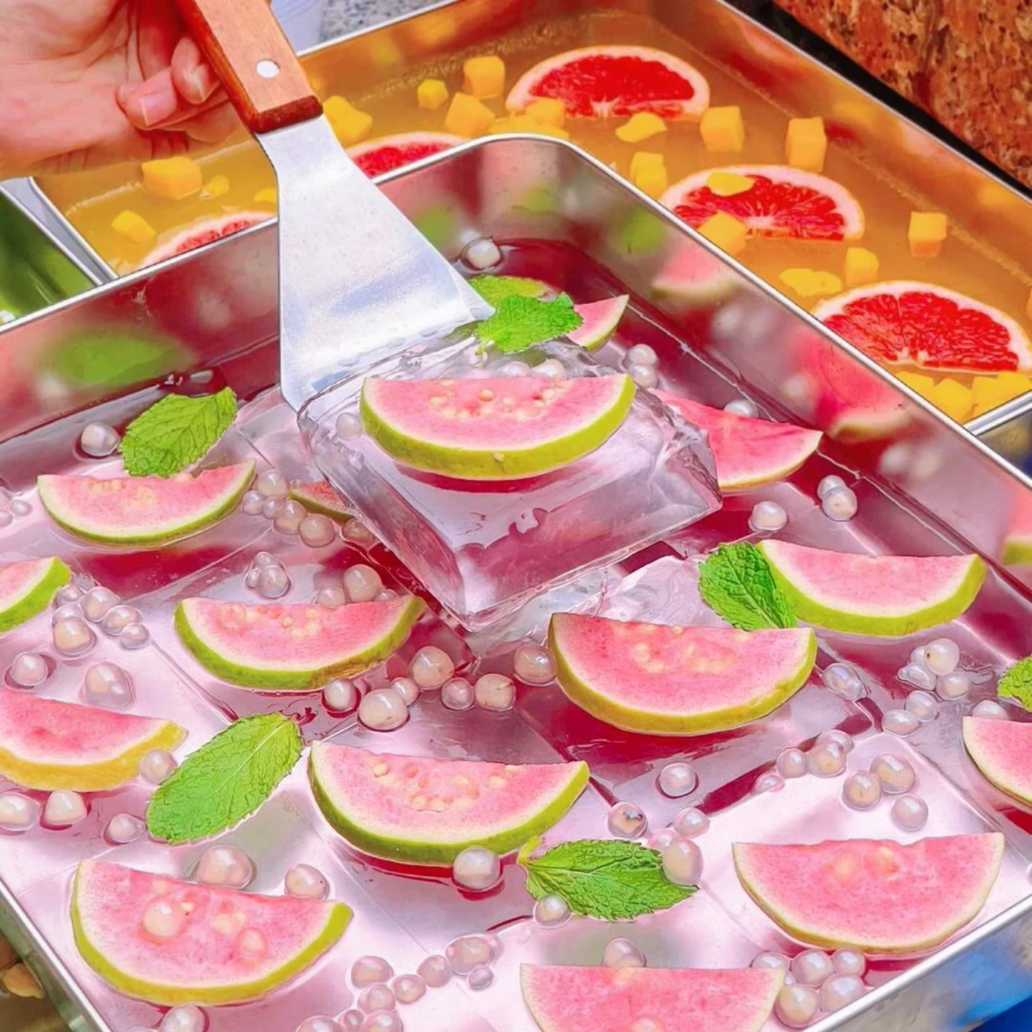 BANDEJA DE ACERO INOXIDABLE 304 PREMIUM - Mantiene los alimentos frescos hasta 5× más tiempo