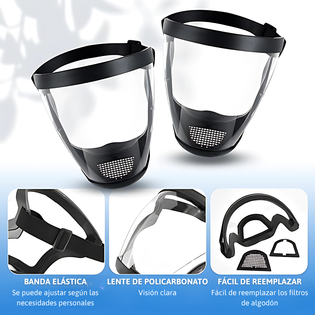 La Visera Protege El Rostro Del Polvo Fino Y De La Niebla