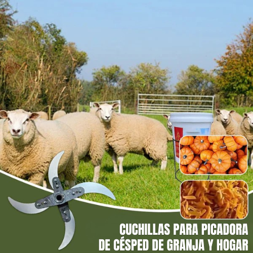 Juego De Cuchillas Para Trituradora De Césped Agrícola Doméstica – Mayor Eficiencia De Corte Para Césped Y Verduras