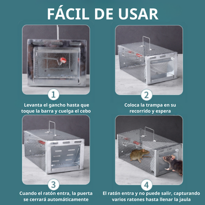 BestSeller™ - Jaula trampa humanitaria para ratones y ardillas vivas