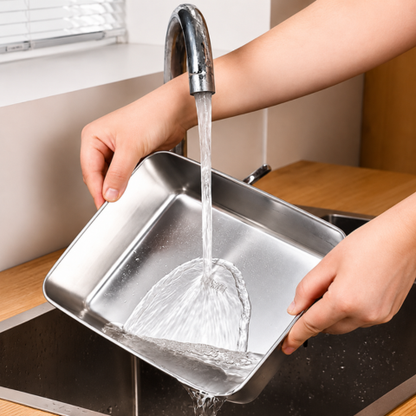 Recipiente Multiusos De Acero Inoxidable 304 Con Tapa De Silicona: Ultraligero, Seguro y Conserva-Nutrientes
