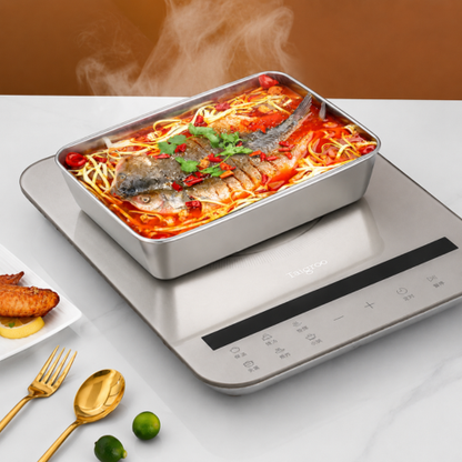 Recipiente Multiusos De Acero Inoxidable 304 Con Tapa De Silicona: Ultraligero, Seguro y Conserva-Nutrientes
