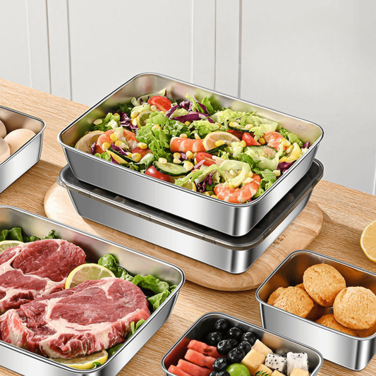 Recipiente para Alimentos de Acero Inoxidable 304 – Frescura Prolongada y Máxima Seguridad