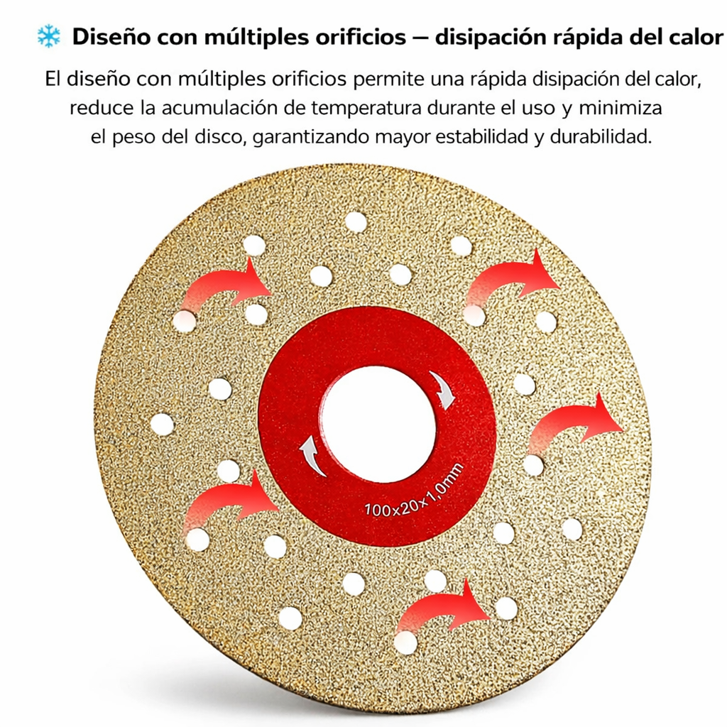 🔥 DISCO DIAMANTADO MULTIFUNCIÓN DE CORTE Y DESBASTE PREMIUM