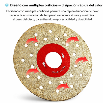 🔥 DISCO DIAMANTADO MULTIFUNCIÓN DE CORTE Y DESBASTE PREMIUM