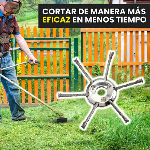 El Cabezal Del Cortacésped Tiene 6 Ramas Tejidas Con Alambre De Acero Resistente