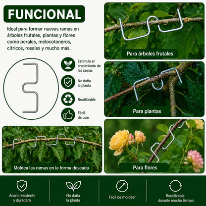 Kit de 50 piezas para doblar ramas al estilo Japonés – más flores y frutos más bonitos.