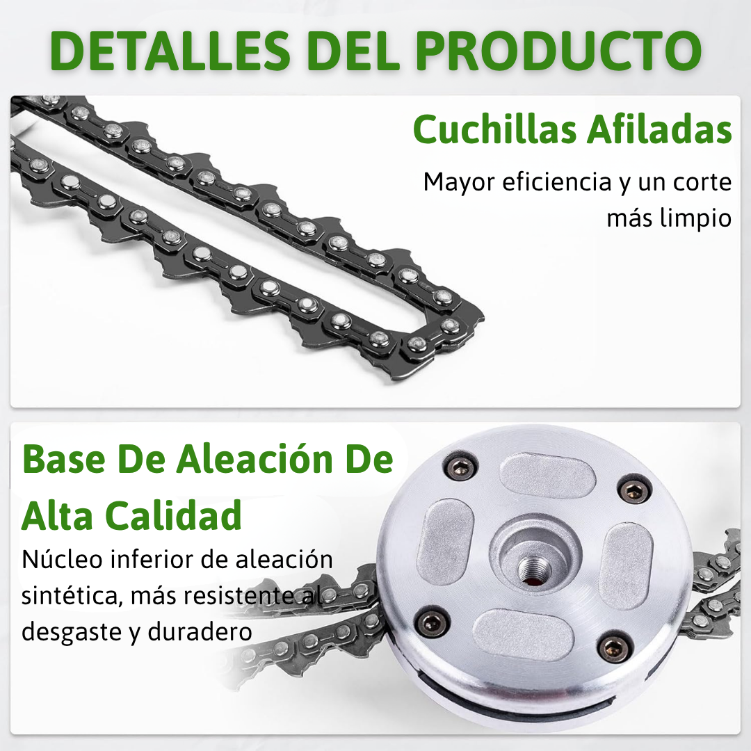Cabezal de corte con cadena – Potente accesorio universal para desbrozadoras