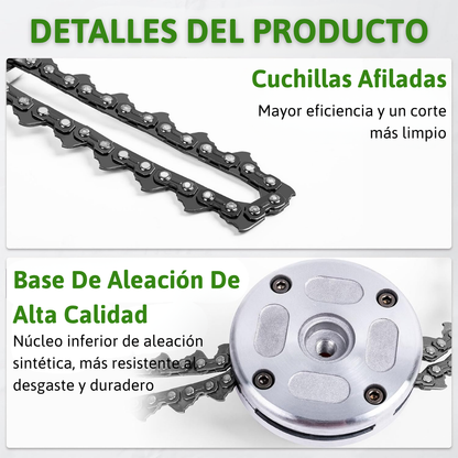 Cabezal de corte con cadena – Potente accesorio universal para desbrozadoras