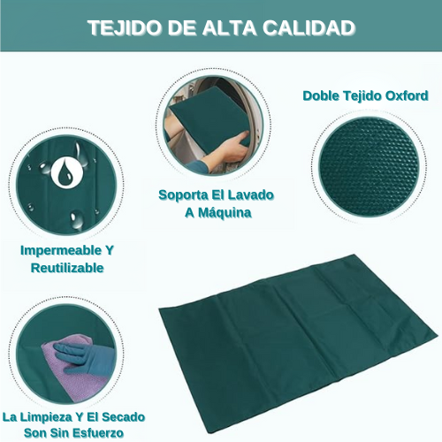 Tela deslizante tubular utilizada para el traslado de pacientes en hospitales y para el cuidado a domicilio de ancianos y personas con discapacidad.