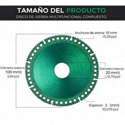 Disco de Corte y Desbaste Indestructible de Diamante – Un Disco, Todos los Materiales