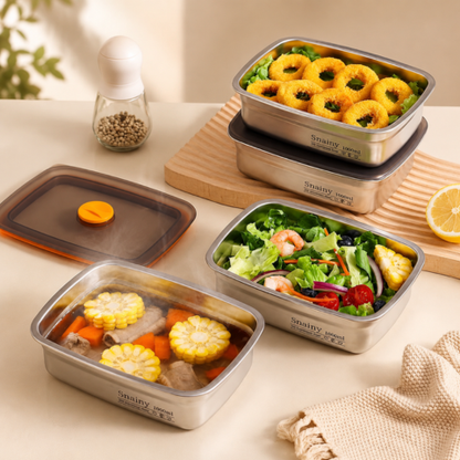 Recipiente de Alimentos de Acero Inoxidable 316 Premium - Sellado al Vacío, Antibacteriano y Máxima Seguridad