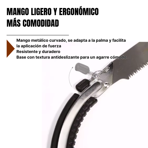 Sierra De Mano Para Jardinería Y Poda Manual Con Funda Protectora Para La Hoja