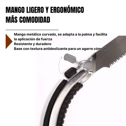 Sierra De Mano Para Jardinería Y Poda Manual Con Funda Protectora Para La Hoja