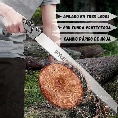 Sierra De Mano Para Jardinería Y Poda Manual Con Funda Protectora Para La Hoja
