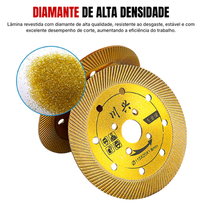 Disco de Corte Diamantado Multifunción 5 en 1 – Corte, Desbaste, Apertura de Ranuras, Modelado y Acabado de Superficies