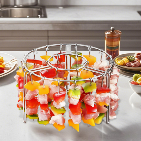 Soporte Para Brochetas Para Freidora De Aire - ¡La Solución Perfecta Para Comidas Deliciosas!