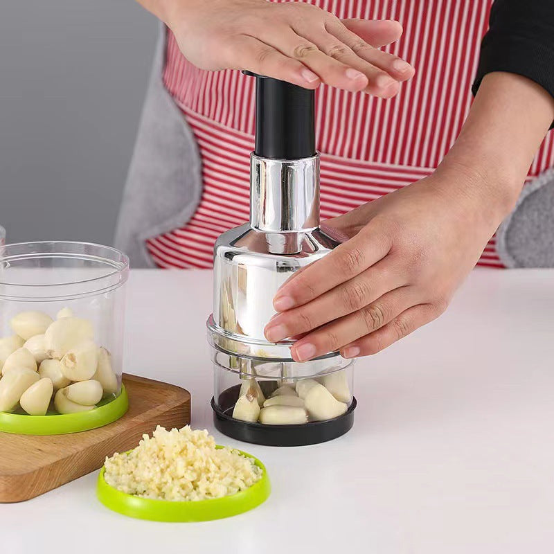 KitchenHelp™ Picadora De Aço Para Alho, Cebola, Gengibre, Pimenta E Fruta