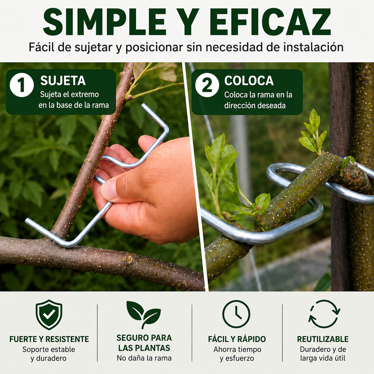 Kit de 50 piezas para doblar ramas al estilo Japonés – más flores y frutos más bonitos.