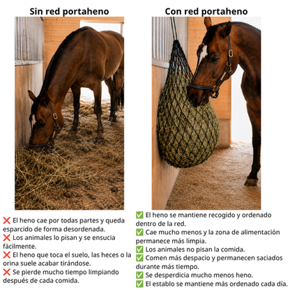 Red portaheno XL – Reduce hasta un 90 % el desperdicio de heno