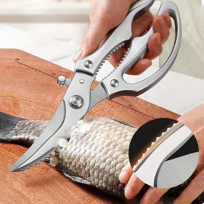 🇪🇸 Tijeras grandes con hoja en forma de diamante, hechas de acero inoxidable macizo importado de Alemania