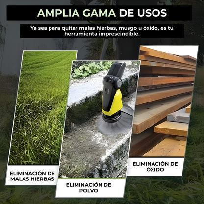 El cabezal del cortacésped tiene 6 ramas tejidas con alambre de acero resistente